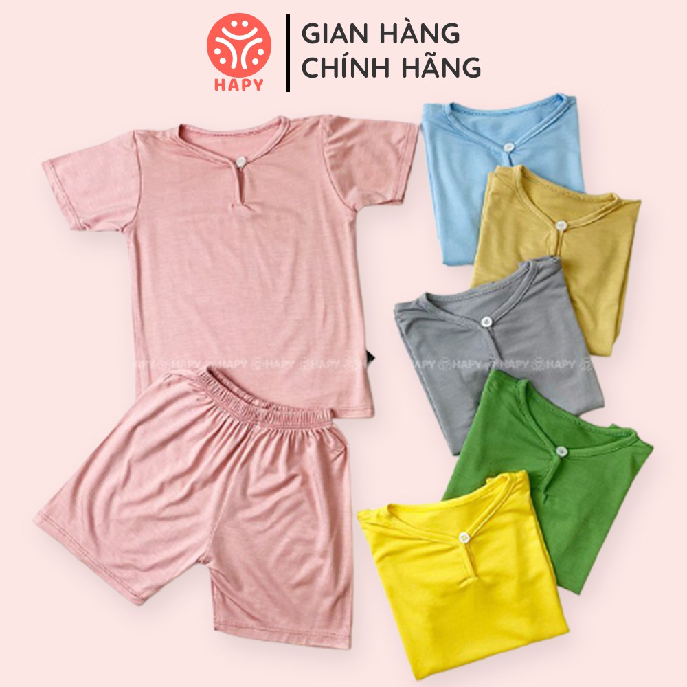 [XẢ KHO] Đồ Bộ Bé Gái / Trai Cài Nút Cotton Lạnh Màu Mới Siêu Mát 2021 - HAPY HP502