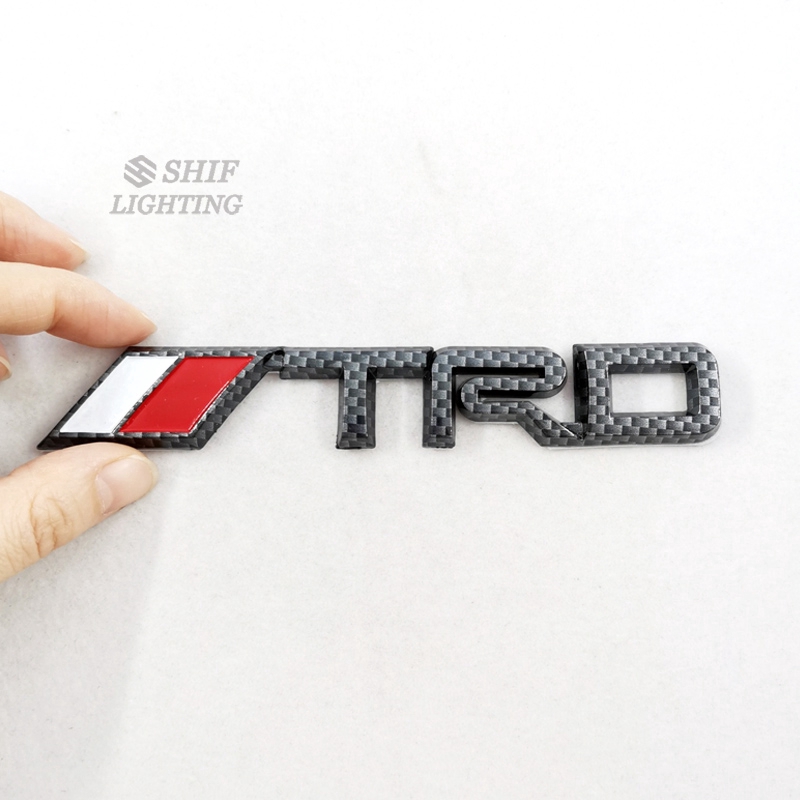 1 Logo Carbon Dán Trang Trí Xe Hơi Toyota Trd Logo