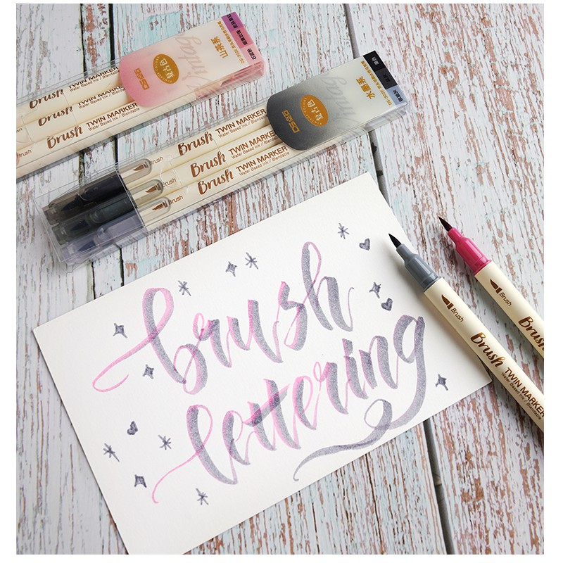 Bộ 3 Bút Lông Màu Nước Vẽ Tranh Phong Cách Retro Penlab C6133