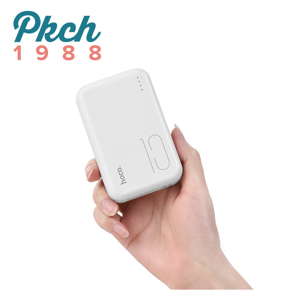 Pin sạc dự phòng mini siêu nhỏ gọn hỗ trợ 2 cổng 10000mAh - Hoco J38 Comprehensive