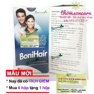 Bonihair - giảm bạc tóc, rụng tóc - Lọ 30 viên - có tem tích điểm mua 6 tặng 1