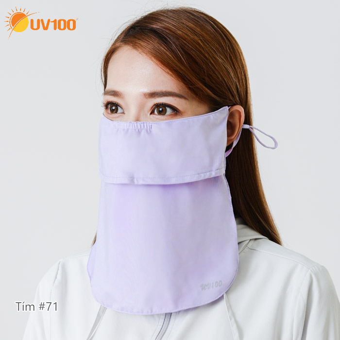 [Chính hãng] Khẩu trang chống nắng che cổ chất liệu kháng khuẩn UV100 LB21323