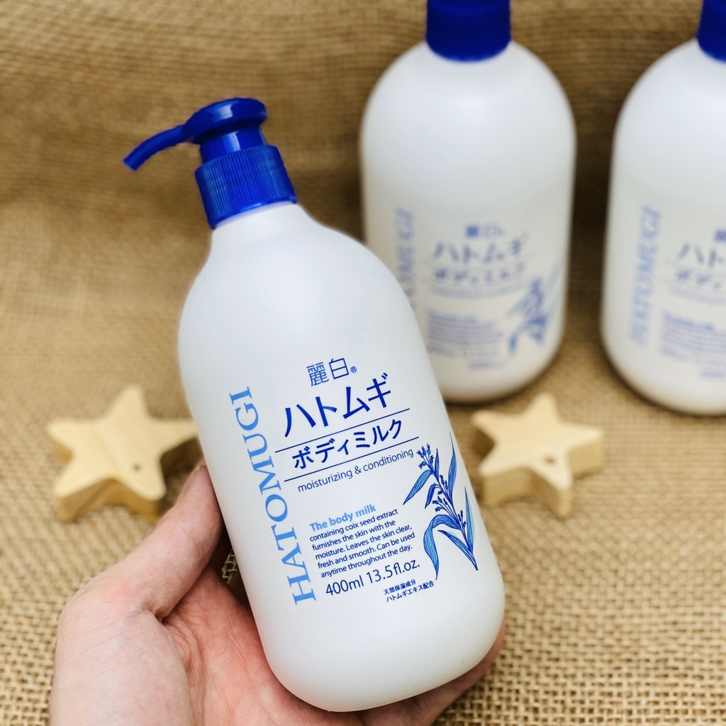 Sữa Dưỡng Thể Ban Đêm Hatomugi The Body Milk 400ml Nhật Bản