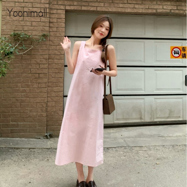 Váy Sát Nách Dáng Rộng Phong Cách Hàn Quốc