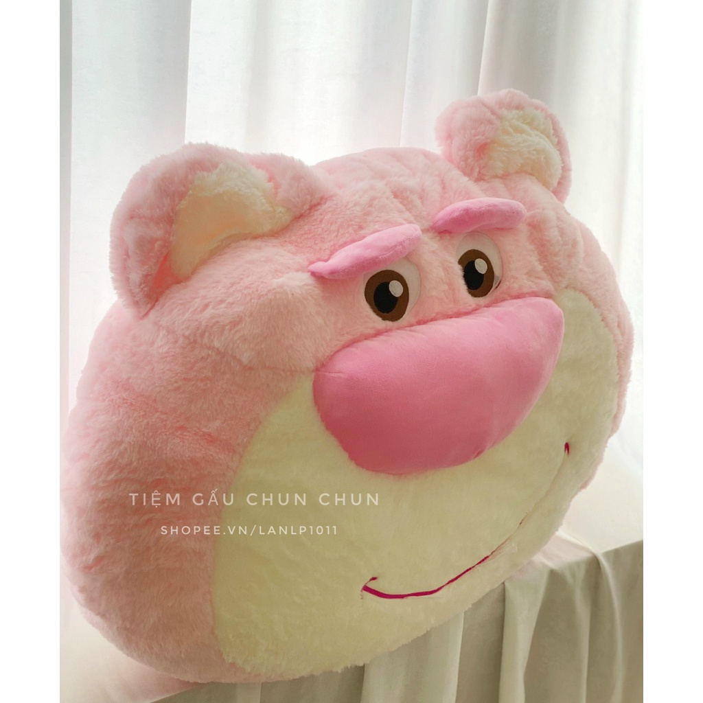 [HOT] Gấu bông Losto hồng pastel gối tựa lưng, trang trí sofa sz 65-70cm