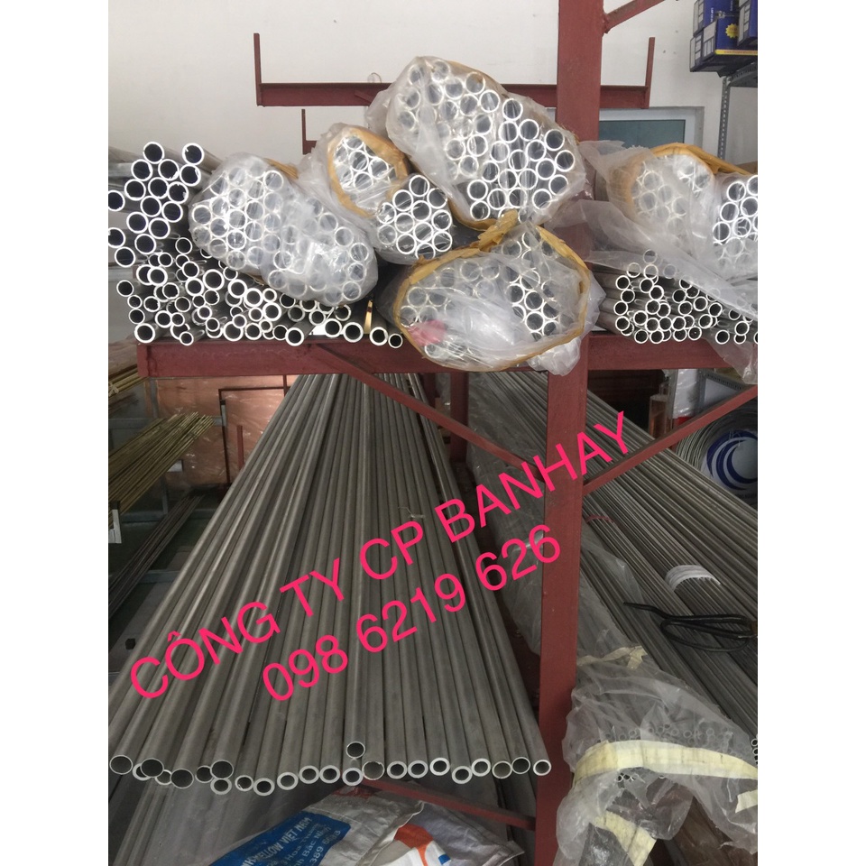 ống nhôm phi 14 dài 3m (cắt 1m/đoạn cho dễ vận chuyển)