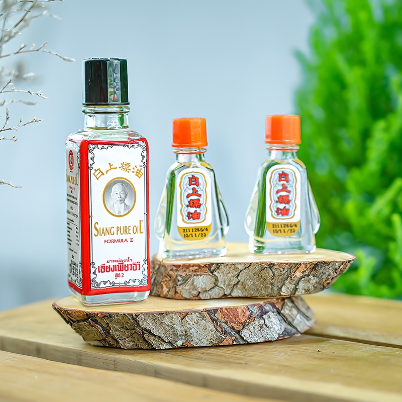 Dầu gió đỏ Siang Pure Oil Thái Lan 3cc, dầu cao xoa bóp hỗ trợ giảm đau mệt mỏi