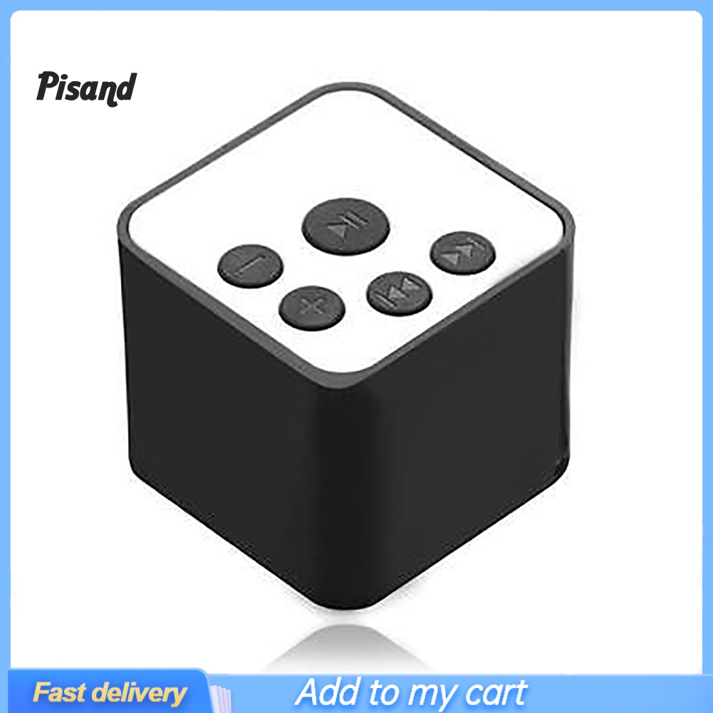 pu Portable Cubic Outdoor Stereo Mini Speaker TF Card FM Radio Music MP3 Player