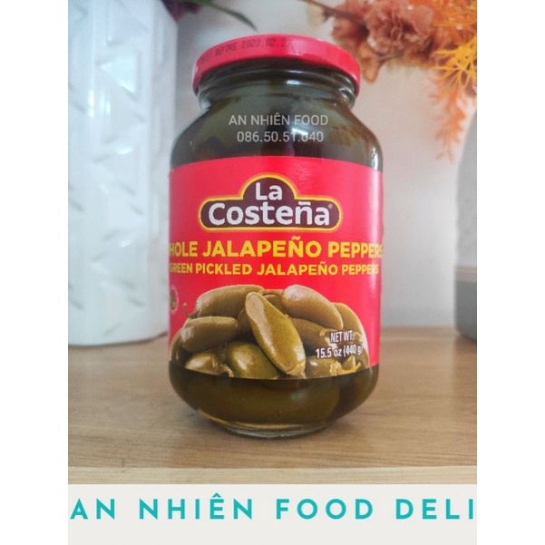 Trái Ớt Ngâm Mexico La Costena Pickled Jalapeño Peppers