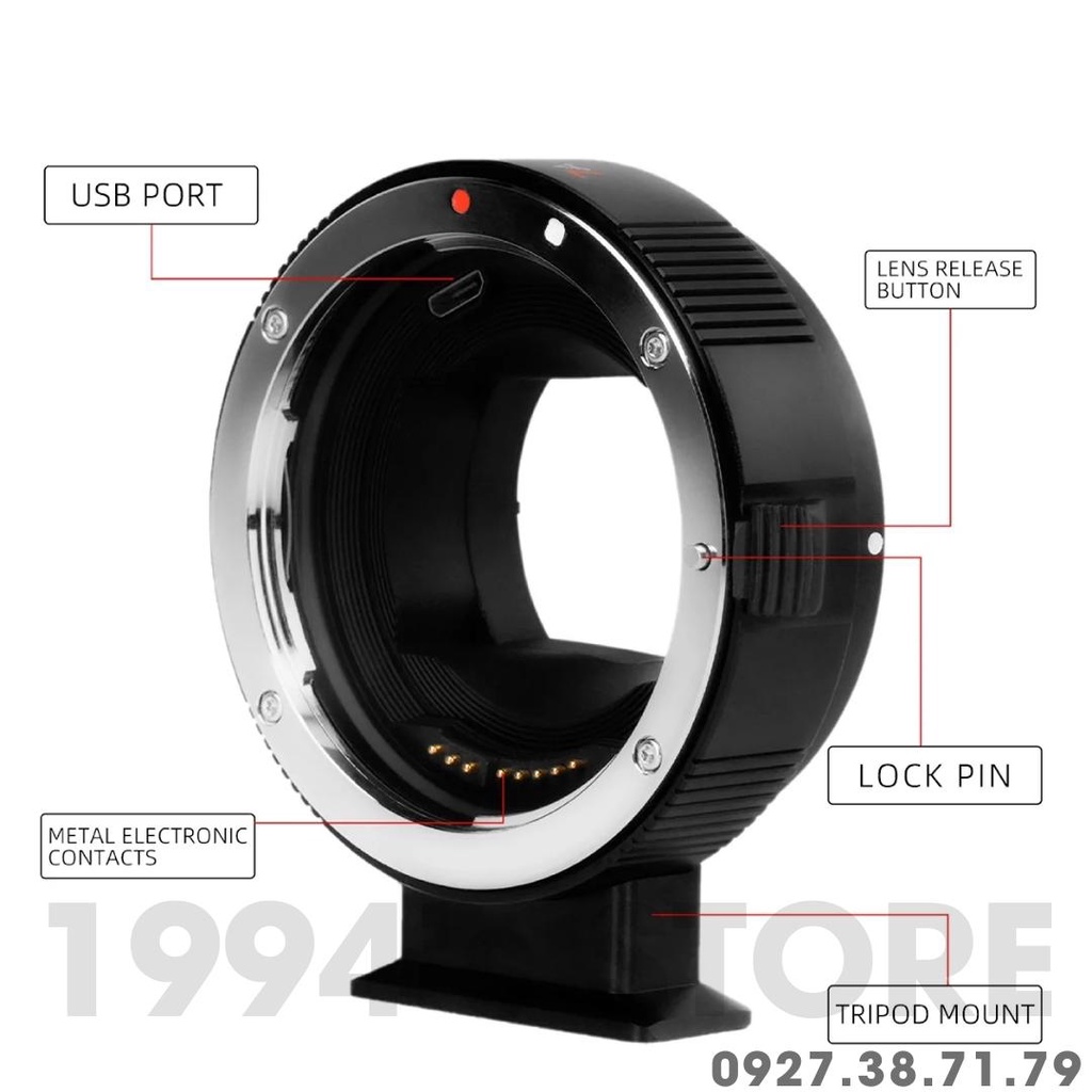 Ngàm chuyển từ Canon sang Sony 7Artisans EF - SE - Best adapter for Sony E-mount - Dùng lens Canon EF gắn trên body Sony