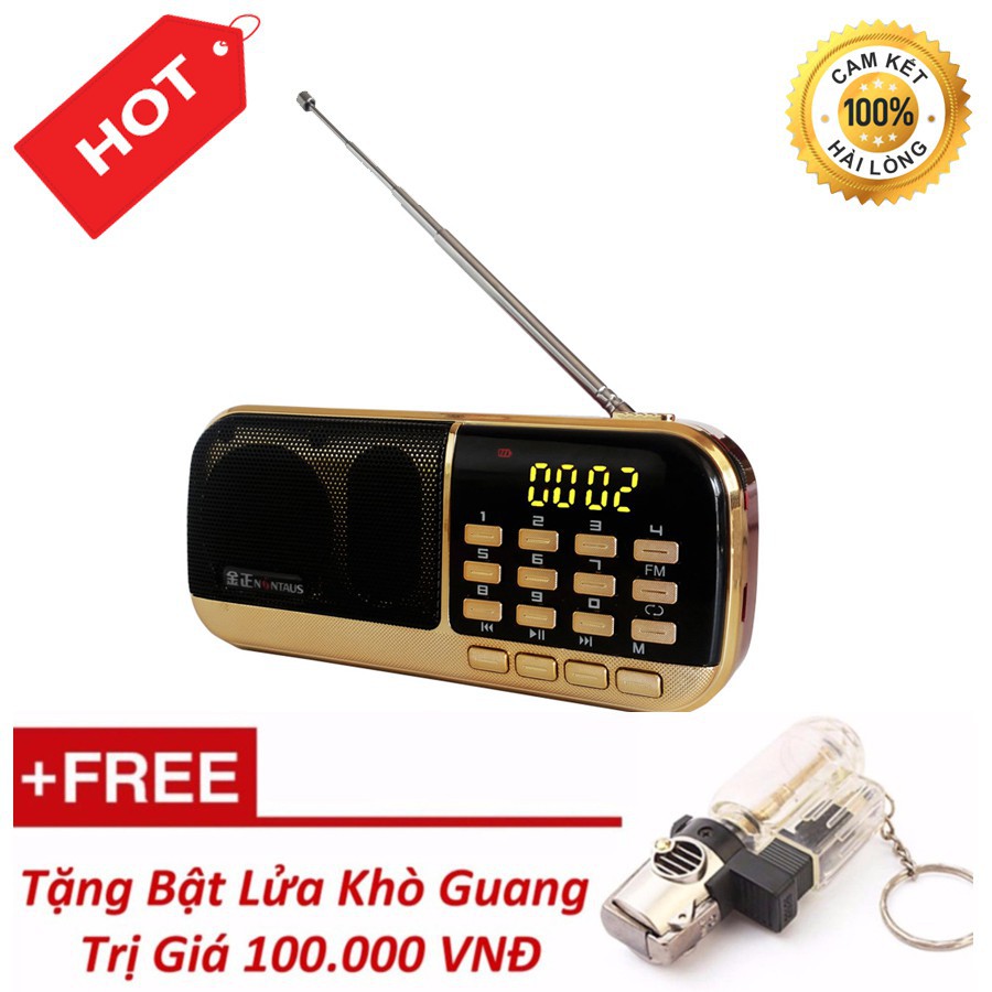  Đài Radio MP3 USB, máy nghe nhạc cầm tay Walkman - B871 + Tặng BL Khò Guang  V33 IN 1