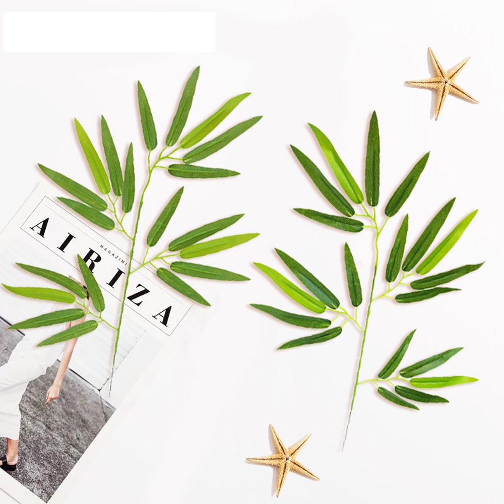 Set 20 lá tre giả bằng nhựa dùng trang trí tiệc cưới/lễ hội