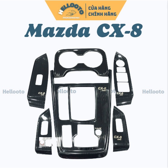 Ốp Nội Thất Xe Mazda CX-8 2018 2019 2020 2021 Mẫu Titan Cao Cấp - 6 chi tiết trang trí nội thất xe