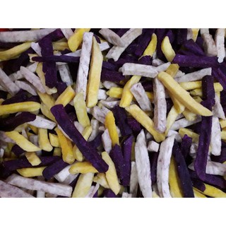 Mix khoai lang vàng, tím, khoai môn hàng nguyên gói 500gr