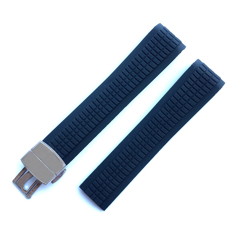 Silicone Dây Đeo Cao Su Silicon 21mm Màu Nâu / Xanh Dương / Nâu Cho Đồng Hồ Đeo Tay PP Patek AQUANAUT 5167R-001 / 5167A-001