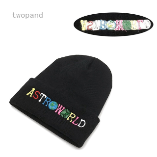 Mũ Beanie Cotton Dệt Kim Thêu Họa Tiết Đầu Lâu Ấm Áp Cho Nam Giới