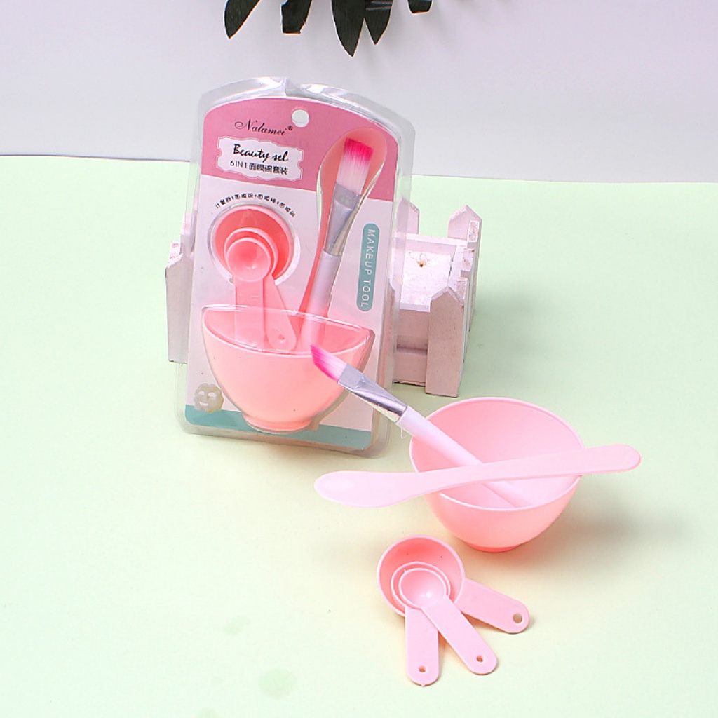 Bộ bát trộn kem mặt nạ/ dưỡng da cao cấp 5 món/ phụ kiện làm đẹp