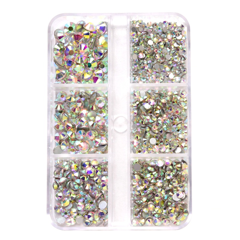 Đá Pha Lê Trang Trí Móng Tay Sau Lưng Nhiều Kích Cỡ Diy