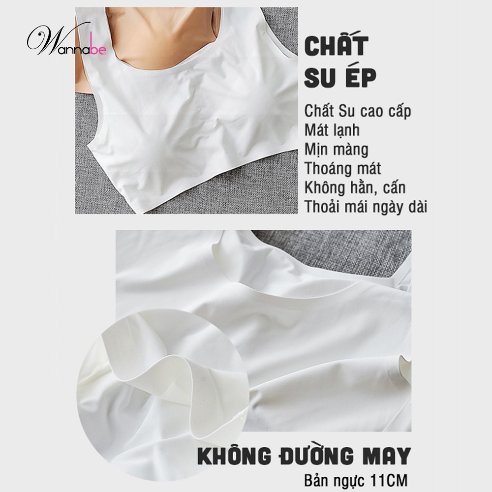 Áo lá nữ sinh Wannabe AL48S kiểu dáng ba lỗ không gọng có mút mềm mại thoải mái
