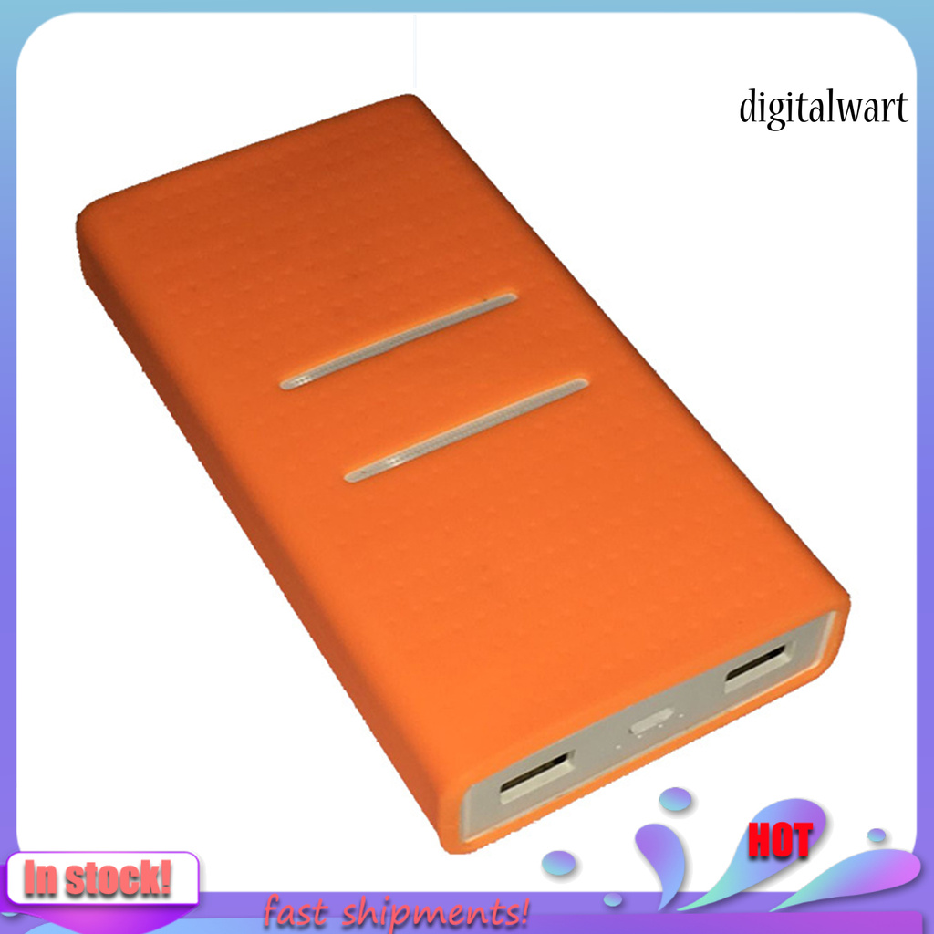 Vỏ Silicon Mềm Màu Trơn Bảo Vệ Pin Sạc Dự Phòng Xiaomi 20000mah