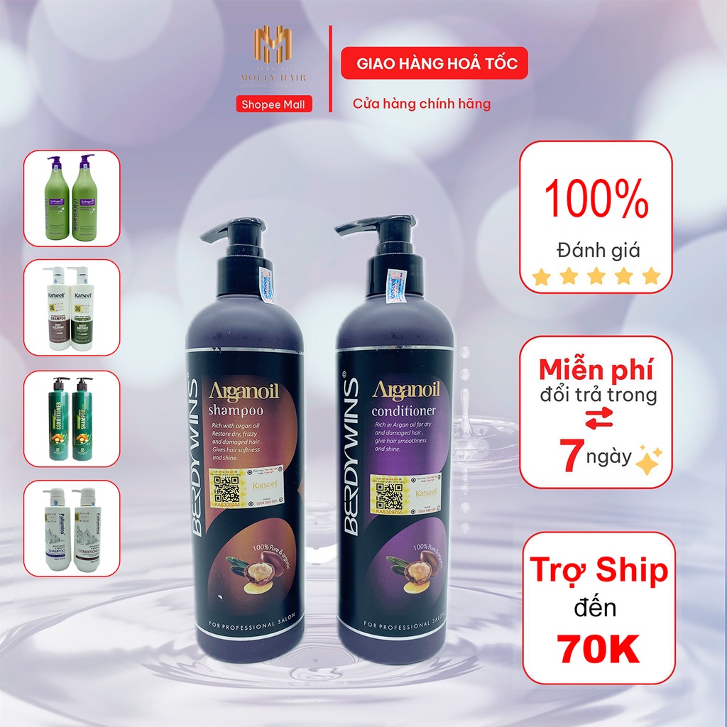 Dầu gội xã phục hồi tóc hư tổn, dưỡng ẩm, mềm mượt 1000ml