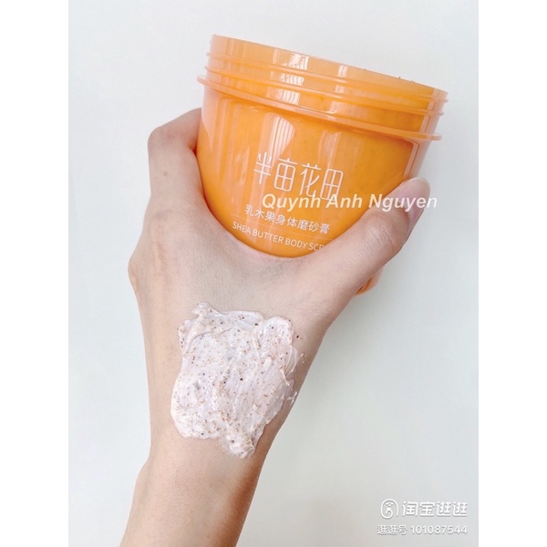 Tẩy da chết body Little Dream Garden chiết xuất bơ hạt mỡ hũ lớn 250g