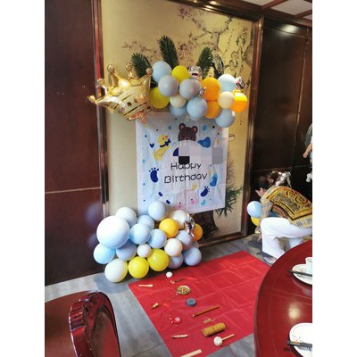 Combo set trang trí sinh nhật bé trai in tên THEO YÊU CẦU - TRANG TRÍ SINH NHẬT PartyCity.vn