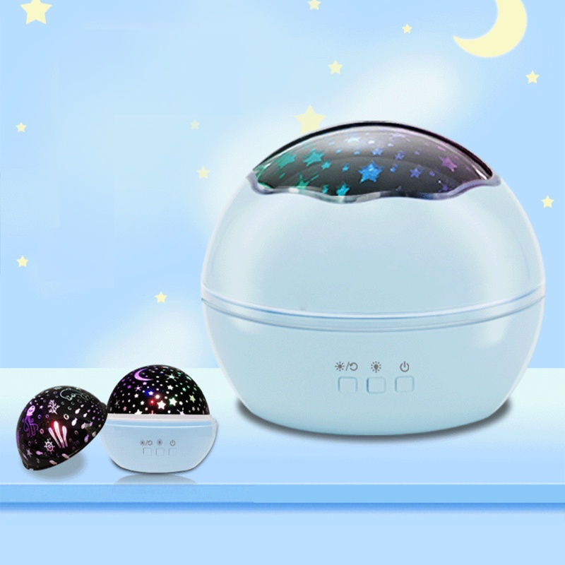 Đèn LED Chiếu Bầu Trời Sao Ban Đêm Độc Đáo Trang Trí Phòng Ngủ Cho Bé