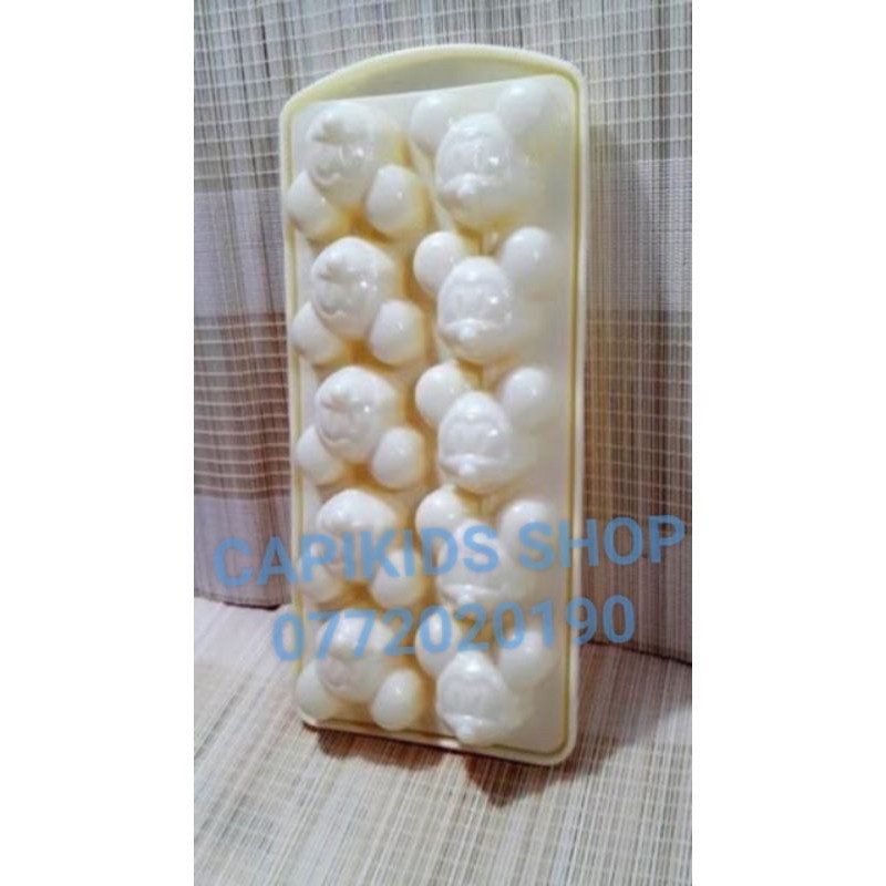 Khuôn rau câu, thạch trà sữa hình chuột mickey - 10 viên
