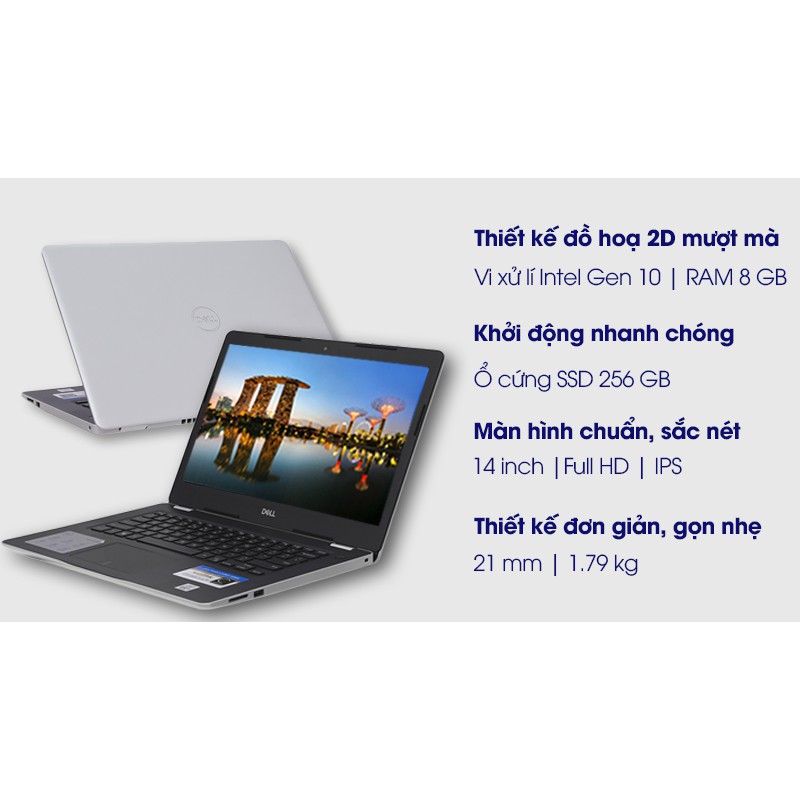 Laptop Dell Inspiron 3493 N4I5122WA Core i5-1035G1/8/SSD 256/14.0 FHD/Win 10/Silver