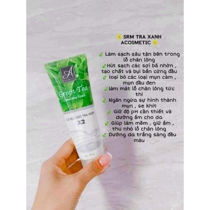 SỮA RỬA MẶT TRÀ XANH ACOSMETIC