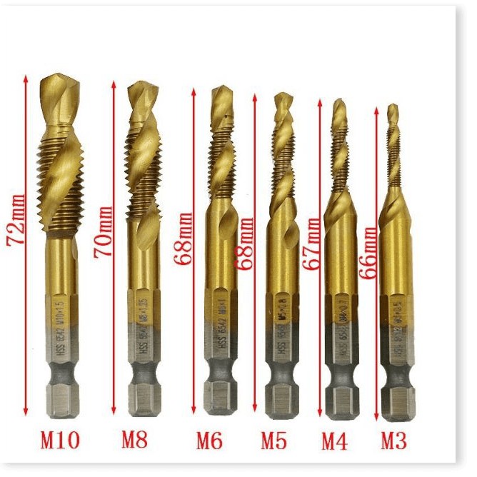 Mũi khoan taro ren M3-M10 ( có bán lẻ )