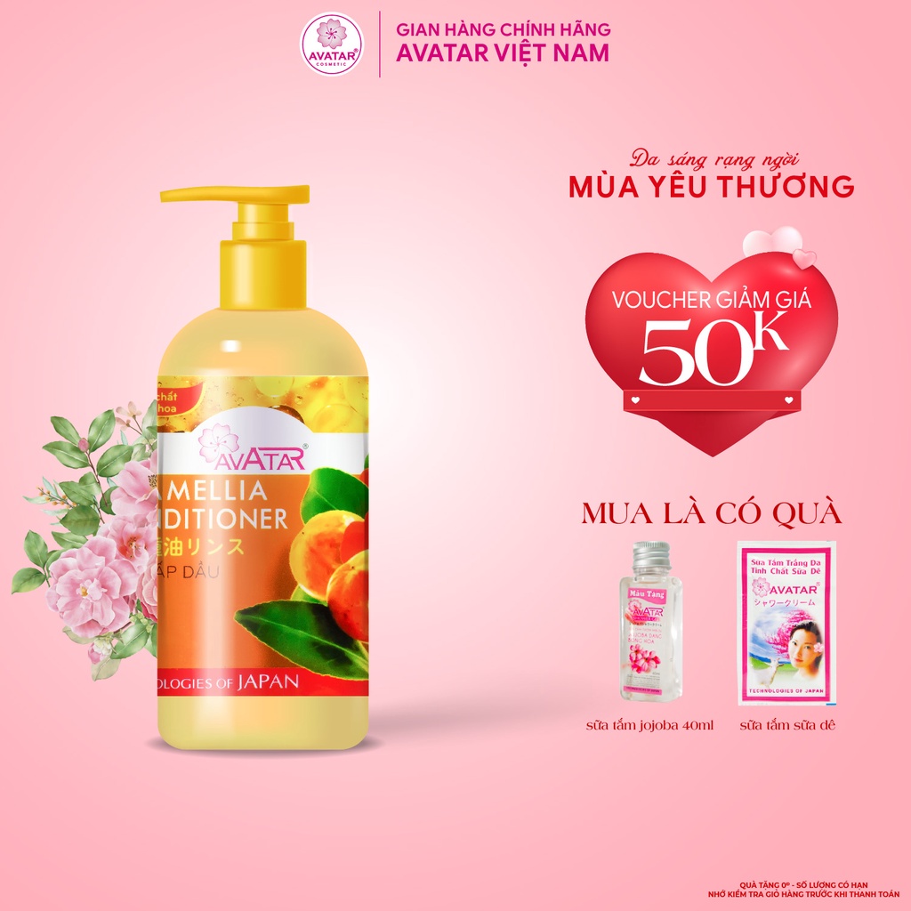 Kem hấp dầu AVATAR tinh chất Sơn Trà Camellia kích mọc tóc mang lại mái tóc bồng bềnh 500ml