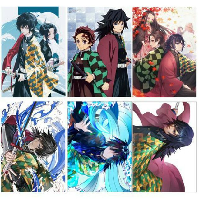 Tranh treo poster anime Kimetsu no yaiba / thanh gươm diệt quỷ