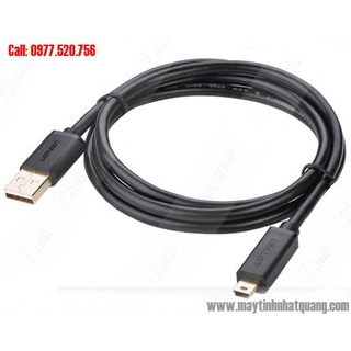 Cáp Mini USB to USB 2.0 mạ vàng dài 2M 3M Ugreen