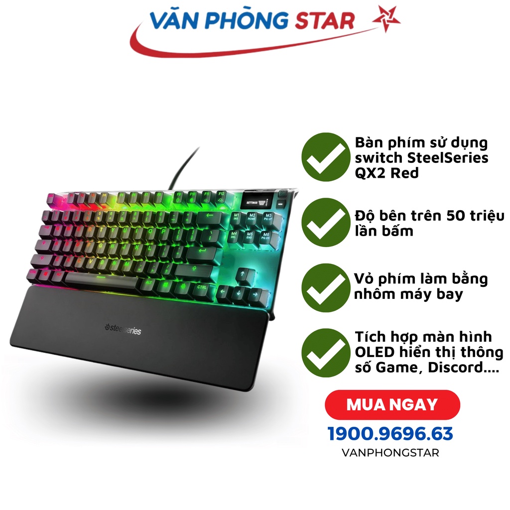 Bàn phím cơ Steelseries Apex 7 TKL RGB Mechanical