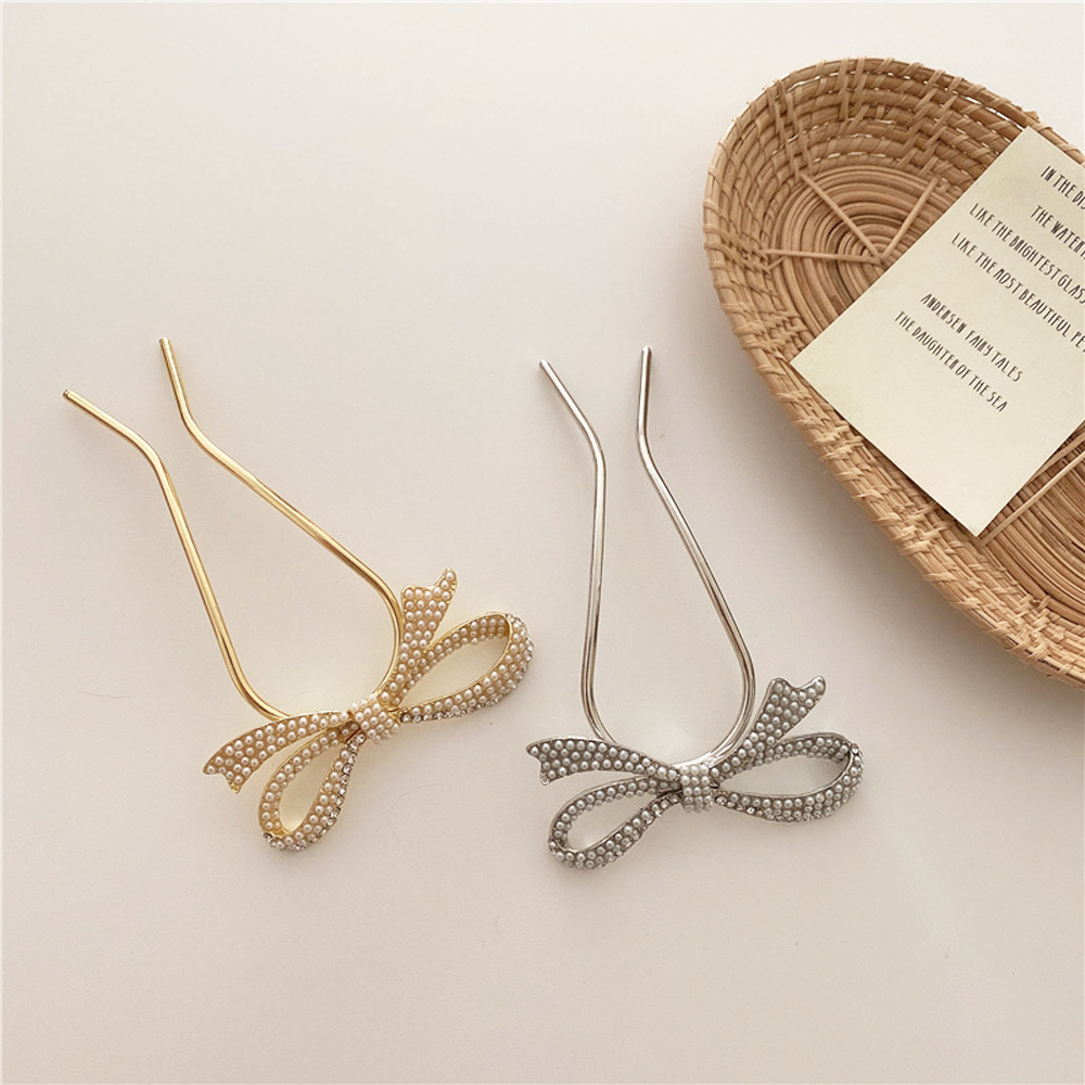 Ghim tóc chữ U / nơ thời trang nữ