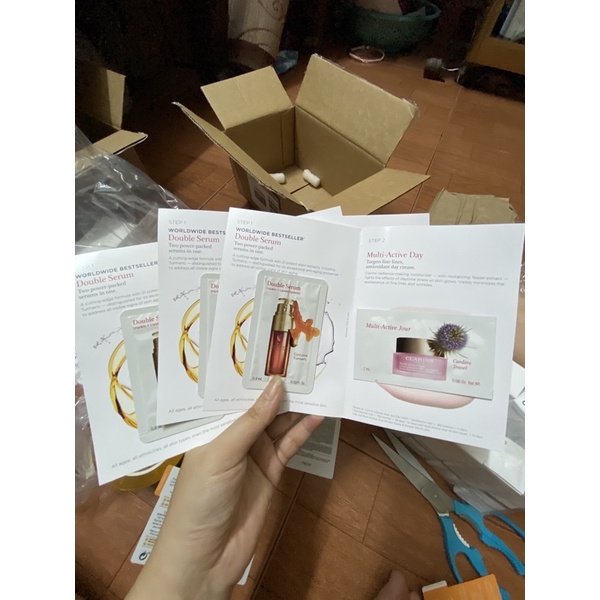 (Bill mỹ 🇺🇸) serum và kem dưỡng clarin