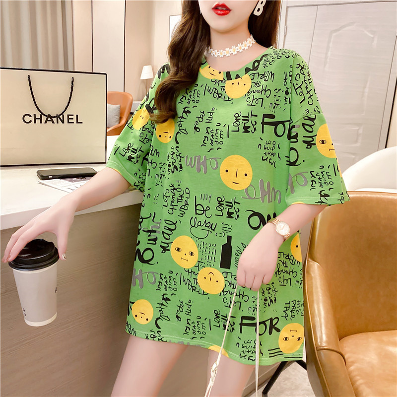 2021 Women's Blouse Summer Short sleeve T shirt Fashion Clothing Round Neck Student Tees/ Clothes Tees