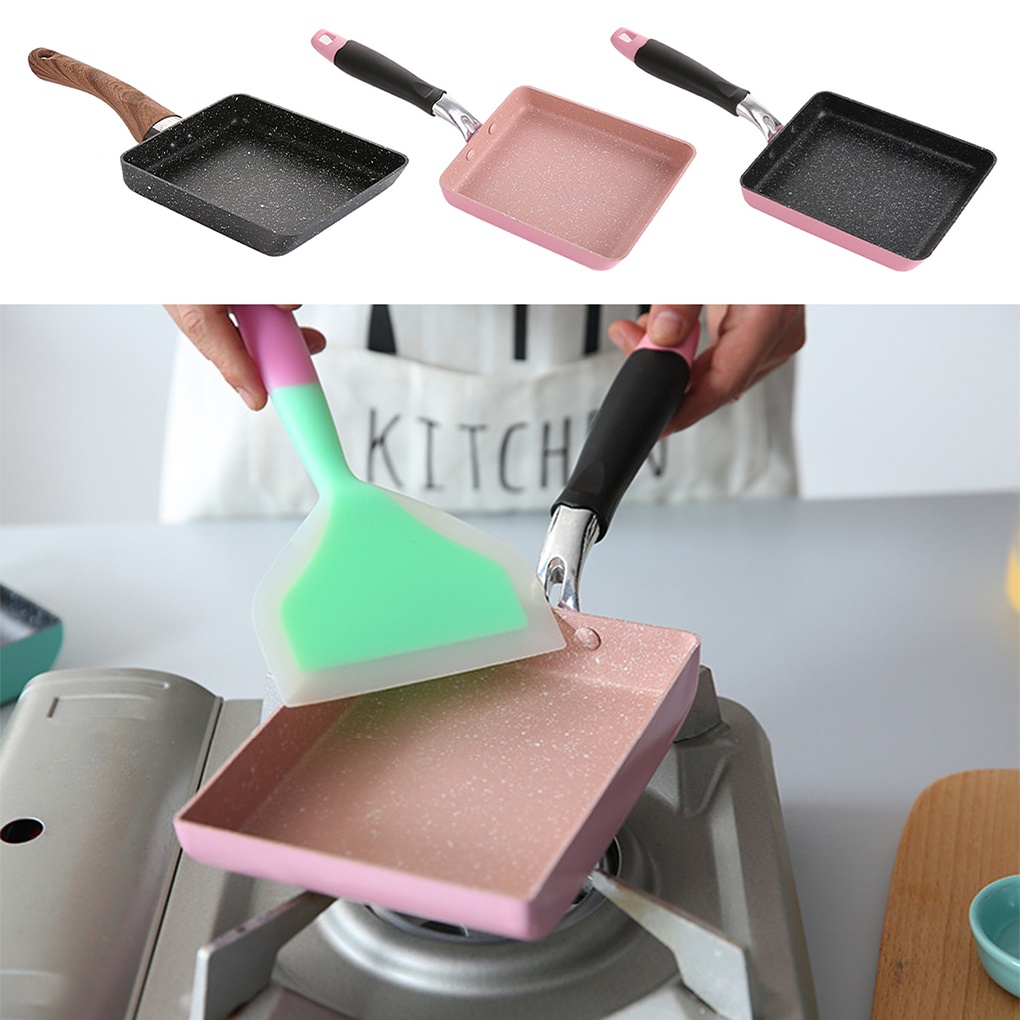 [CHOO] Frying Pan Stainless Steel Non-stick Frypan Square Kitchen Cooking Skillet Cookware