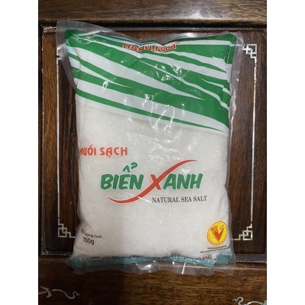 Muối Sạch - Muối Hạt Biển Xanh (700g)