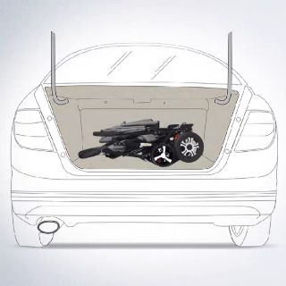 Xe đẩy đôi cho bé có thể gấp gọn( chính hãng blubaby)