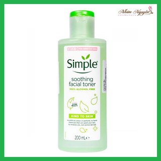 Nước Hoa Hồng Simple Kind to Skin Smothing Facial Toner 200ml