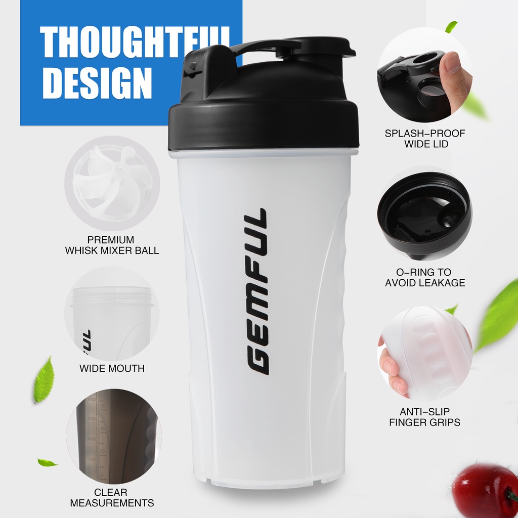 Bình lắc tập thể thao không chứa BPA chống tràn 700ml