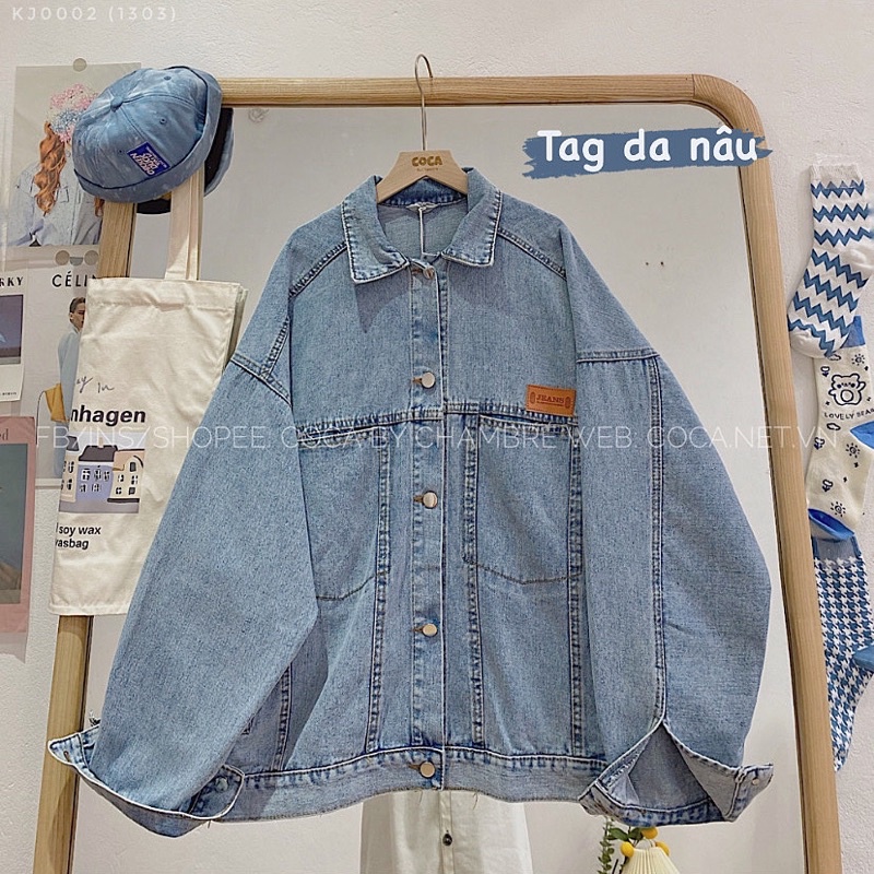 [KJ0002] SERI áo khoác bò DENIM form rộng hot 2021 (Có sẵn/ảnh thật)