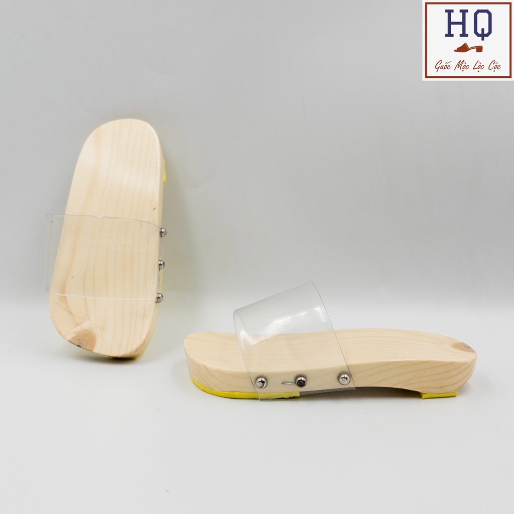 Guốc cho bé gái, bé trai dép lê gỗ quai nhựa mềm Hội Đồng (size 1-6) guốc mộc áo dài, bà ba, yếm, chụp ảnh, văn nghệ