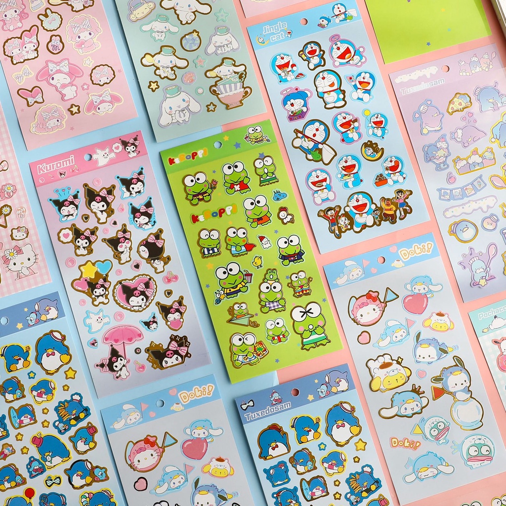Sticker Dán Trang Trí Nhật Ký Hình Hoạt Hình Đáng Yêu