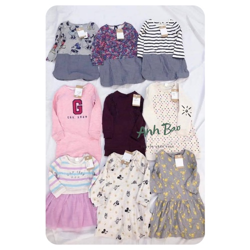 Đầm GAP bé gái hàng xuất khẩu giao mẫu ngẫu nhiên size 3M-16Y