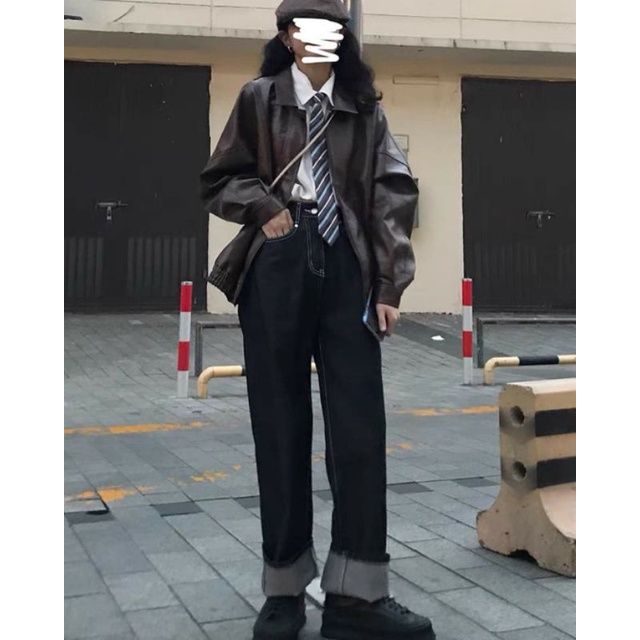 Order áo khoác da ulzzang 4358