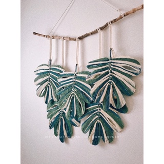 Rèm lá Monstera handmade decor treo tường (Macrame)